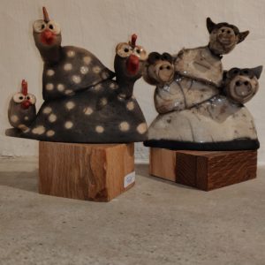 Ann-Sofia Dvinge-Baun - Dyr-raku-keramik